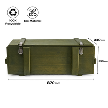 Replica Artillery Mini-Bar 155 mm — 4 Kristall Projektil Gläser