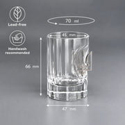 Faceted Crystal Shot Glass (with a Coat of Arms)