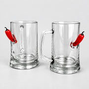 Set of 2 Beer Mugs — Pepper Inserts