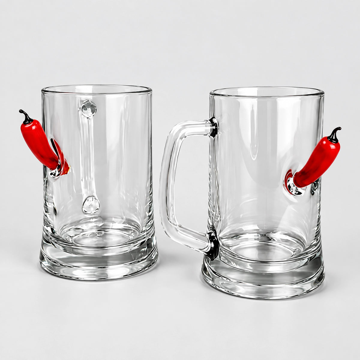 Set of 2 Beer Mugs — Pepper Inserts