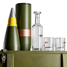 Replica Artillery Mini-Bar 155 mm — 4 Crystal Bullet Glasses