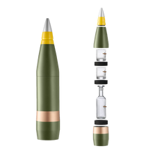 Replica Artillery Mini-Bar 155 mm — Crystal Decanter + 2 Bullet Glasses