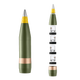 Replica Artillery Mini-Bar 155 mm — 4 Crystal Bullet Glasses