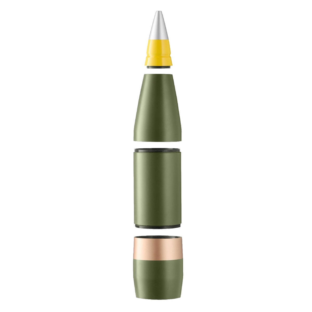 Replica Artillery Mini-Bar 155 mm — 4 Crystal Bullet Glasses