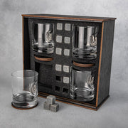 Set of 4 Glasses (with Coat of Arms Inserts) by VSKLO — detailed product view, photo 2, SKU 11280