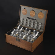 Set LEO 6 — crystal glasses (with Drone Inserts) | VSKLO #149