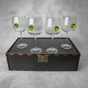 Set of 4 Cocktail Glasses (with apple inserts) | VSKLO #1531