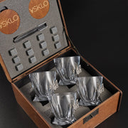 LEO Set 4 - crystal glasses (with Coat of Arms Inserts) by VSKLO — close-up product view, photo 4, SKU 11260