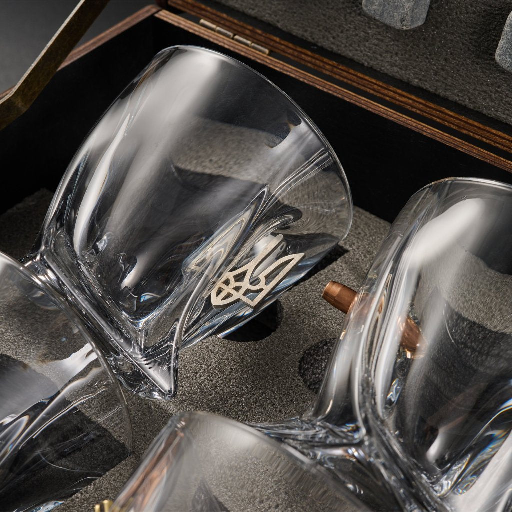 LEO Set 6 - crystal glasses (MIX) by VSKLO — close-up product view, photo 7, SKU 11265