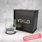 Склянка для віскі (з яблуком) від VSKLO — подарункова подача виробу, фото 5, артикул 10172