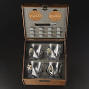 LEO Set 4 - crystal glasses (with Drone Inserts) by VSKLO — detailed product view, photo 2, SKU 11261