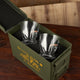 Set BK small (crystal glasses with bullet inserts)