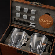 LEO Set 2 - crystal glasses (Bullet + Coat of Arms) by VSKLO — detailed product view, photo 2, SKU 11258