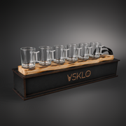 Shot Glass Set with znakom zodiaku blyzniuky on stand + packaging by VSKLO — main product photo, photo 1, SKU 11284