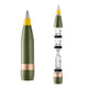 Set Replica Artillery Mini-Bar 155 mm — faceted crystal decanter and glasses (with Bullet Inserts)