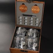 LEO Set 4 - crystal glasses (with Coat of Arms Inserts) by VSKLO — detailed product view, photo 2, SKU 11260