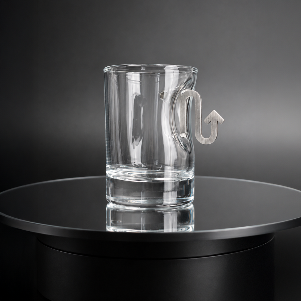 Shot Glass Set with znakom zodiaku skorpion on stand + packaging by VSKLO — side view of the product, photo 3, SKU 11292