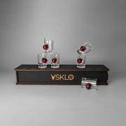 Shot Glass Set of Stand (with Cherry Inserts) + Packaging | VSKLO #5604