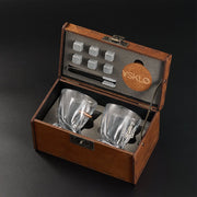 LEO Set 2 - crystal glasses (Bullet + Coat of Arms) by VSKLO — main product photo, photo 1, SKU 11258