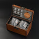 LEO 2 Set — Crystal Whiskey Glasses (Bullet Insert + Coat of Arms Insert)