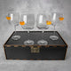 Set of 4 Cocktail Glasses (with Mandarin Inserts)