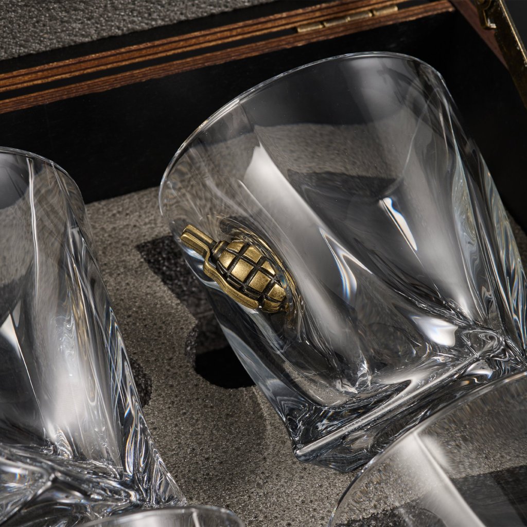 LEO Set 6 - crystal glasses (MIX) by VSKLO — close-up product view, photo 6, SKU 11265