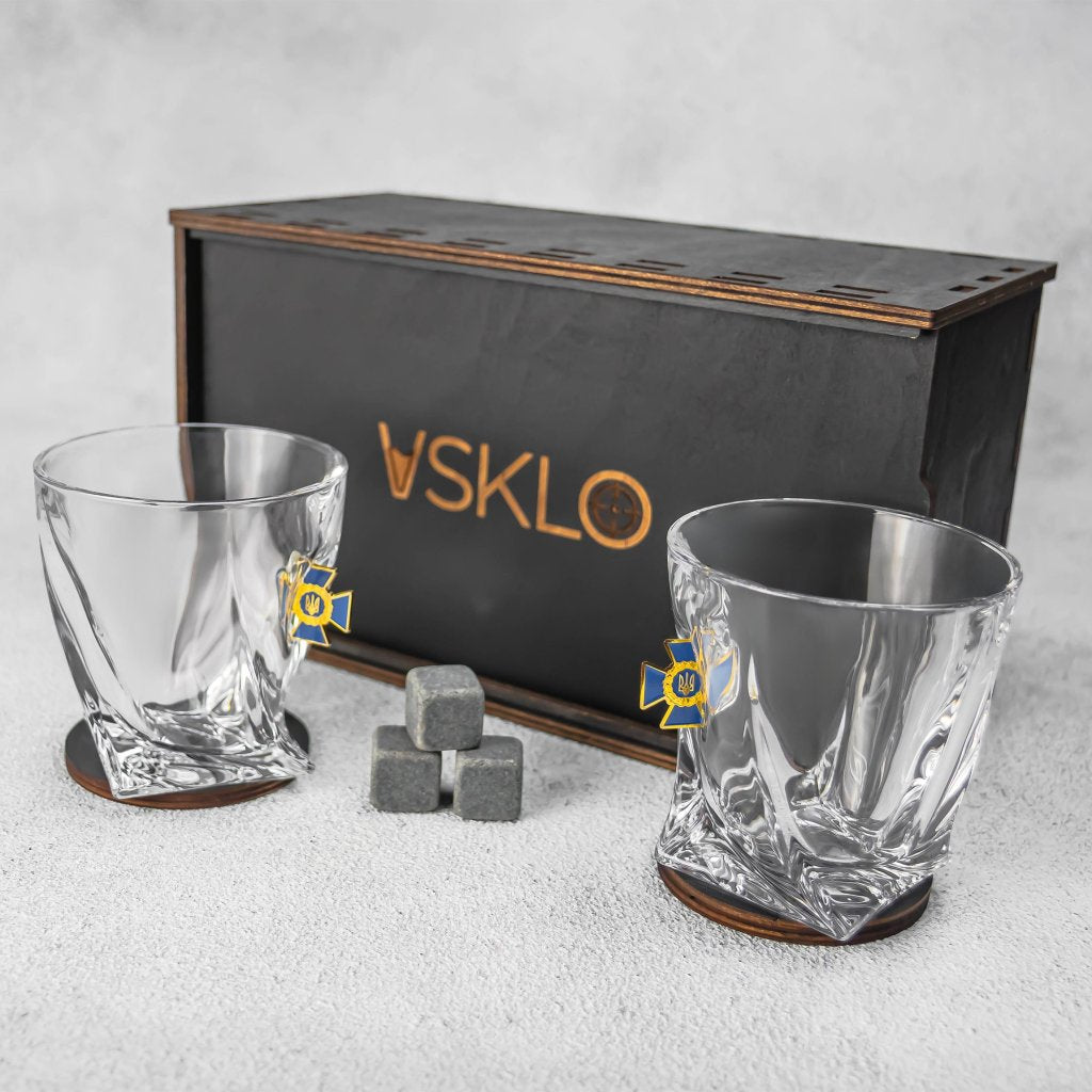 Набір на 2 кришталеві склянки (СБУ) від VSKLO — детальний вигляд виробу, фото 2, артикул 11276