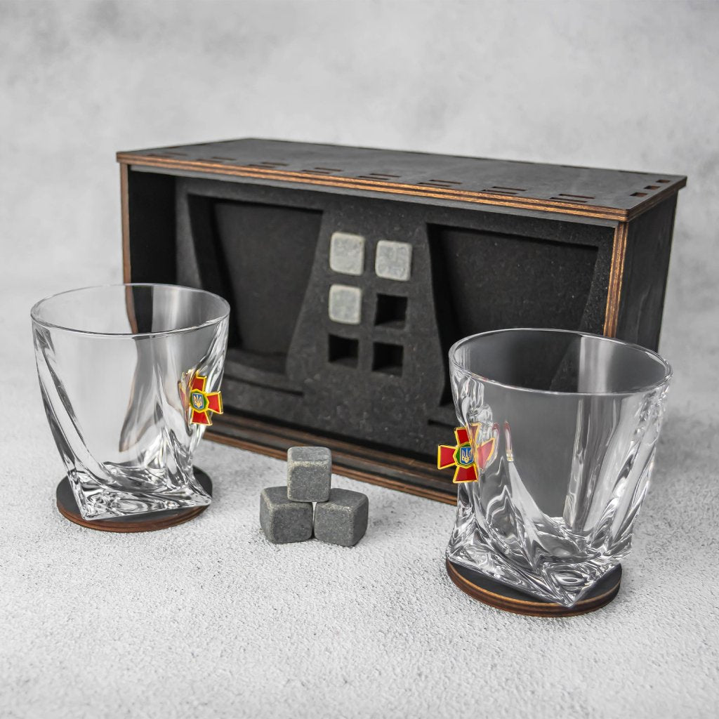 Set of 2 Glasses (National Guard of Ukraine) by VSKLO — main product photo, photo 1, SKU 11275