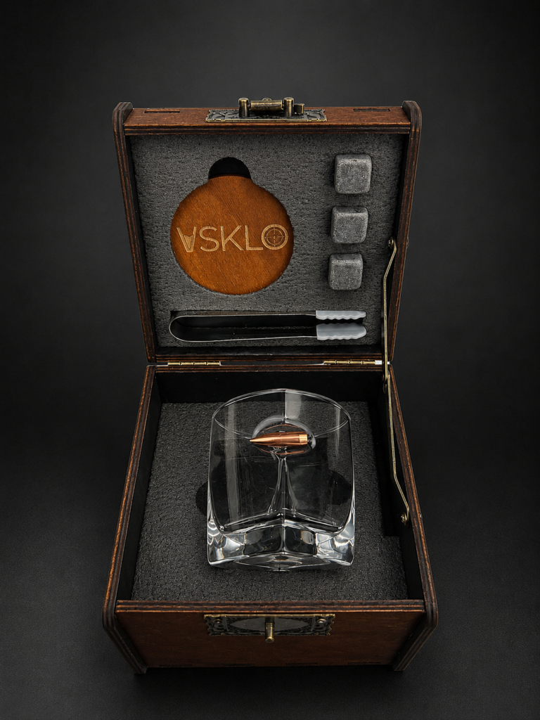LEO Set 1 - classic glass with a Bullet Insert zboku by VSKLO — side view of the product, photo 3, SKU 11298