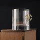Faceted Crystal Whiskey Glass (with a Drone Insert)