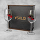 Set of 2 Wine Glasses (with Cherry Inserts)