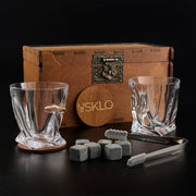 LEO Set 2 - crystal glasses (Bullet + Coat of Arms) by VSKLO — close-up product view, photo 4, SKU 11258