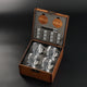 LEO 4 Set — Crystal Whiskey Glasses (with Coat of Arms Inserts)