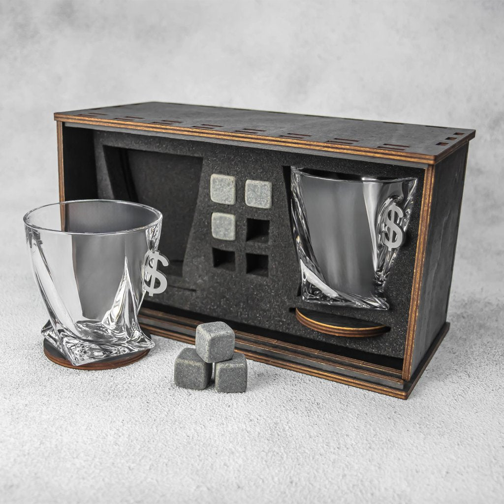 Set of 2 Glasses (with a Dollar Insert) by VSKLO — detailed product view, photo 2, SKU 11272