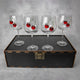 Set of 4 Cocktail Glasses (with Cherry Inserts)