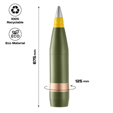 Replica Artillery Mini-Bar 155 mm — 4 Kristall Projektil Gläser