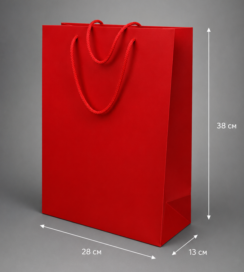 Gift paket chervonyi serednii by VSKLO — main packaging photo, photo 1, SKU 10016