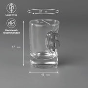 Set MONEY on stand + packaging by VSKLO — premium glass gift with character, refined presentation, and custom engraving available.