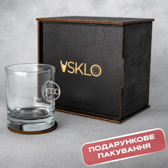 Склянка для віскі (Audi) від VSKLO — додаткове фото виробу, фото 6, артикул 10489