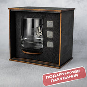 Склянка для віскі (з гербом) від VSKLO — крупний план виробу, фото 4, артикул 10217