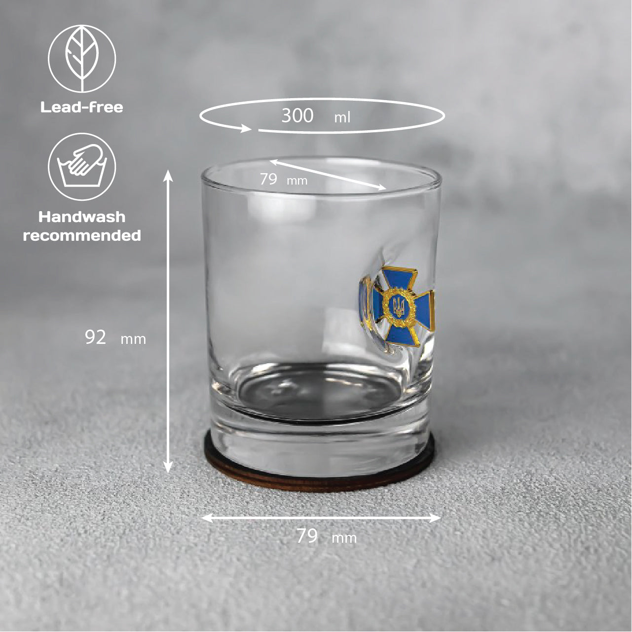 Набір склянок VIP (СБУ) від VSKLO — додаткове фото виробу, фото 6, артикул 10494