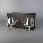Set of 2 cognac glasses (with an Anchor Insert) | VSKLO #4637