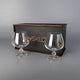 Set of 2 cognac glasses (with an Anchor Insert)