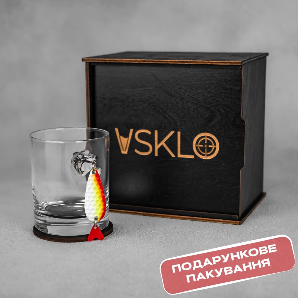 Склянка для віскі (з блешнею) від VSKLO — фото 11, артикул 10126