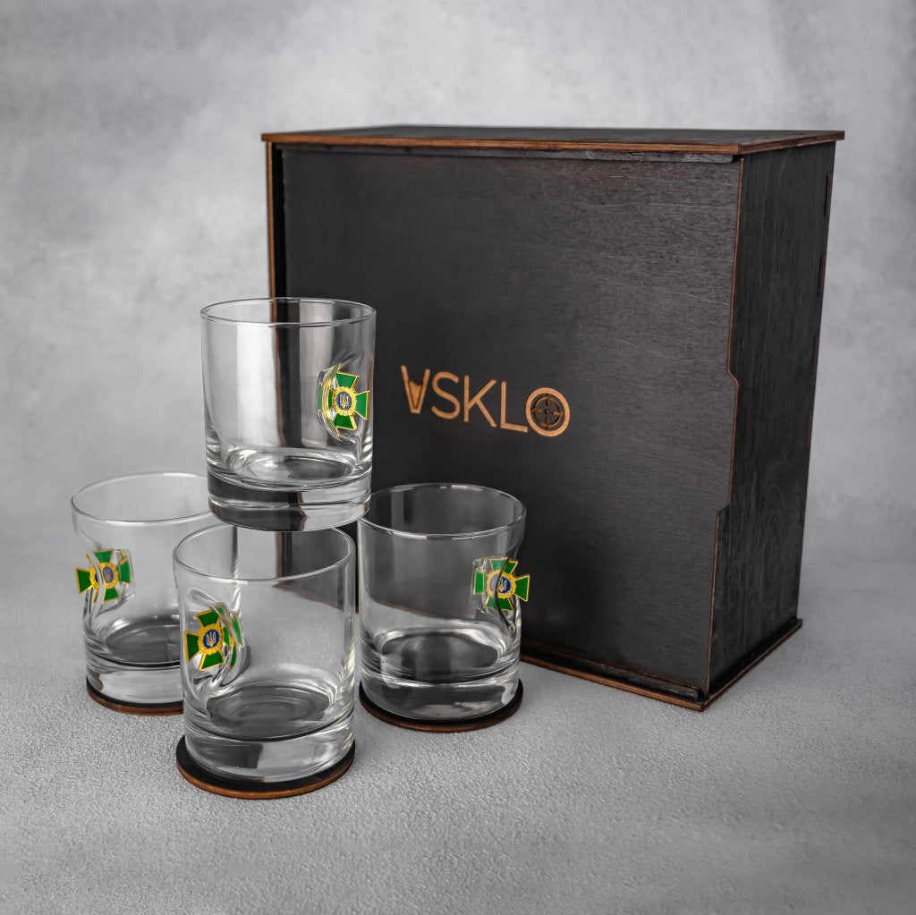 Набір на 4 склянки (ДПСУ) від VSKLO — головне фото виробу, фото 1, артикул 10505