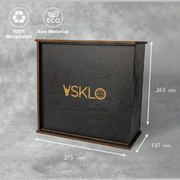 Набір із 4 склянок зі скляними гарбузами VSKLO