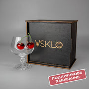 Коньячний келих (з вишнею) від VSKLO — крупний план виробу, фото 4, артикул 10586