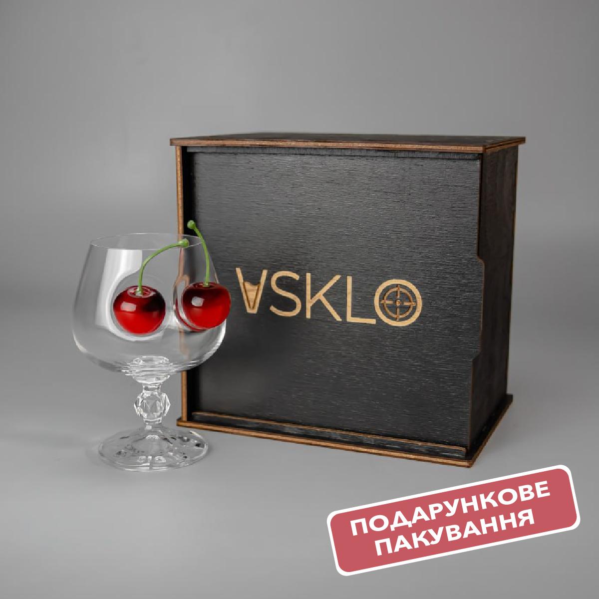 Коньячний келих (з вишнею) від VSKLO — крупний план виробу, фото 4, артикул 10586