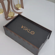 Set of 2 Glasses for champagne (with Cherry Inserts)