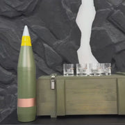 Replica Artillery Mini-Bar 155 mm — 4 Crystal Bullet Glasses